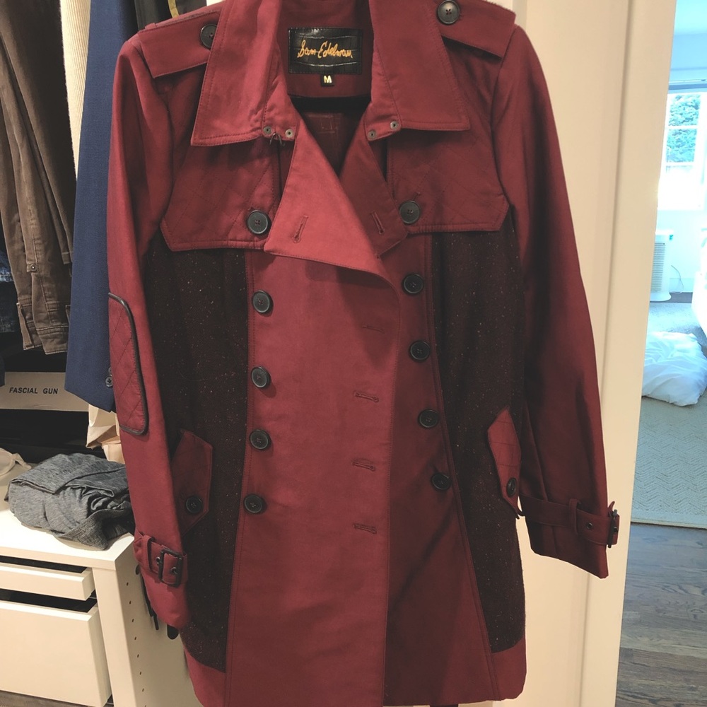 Sam Edelman jacket burgundy medium NWOT